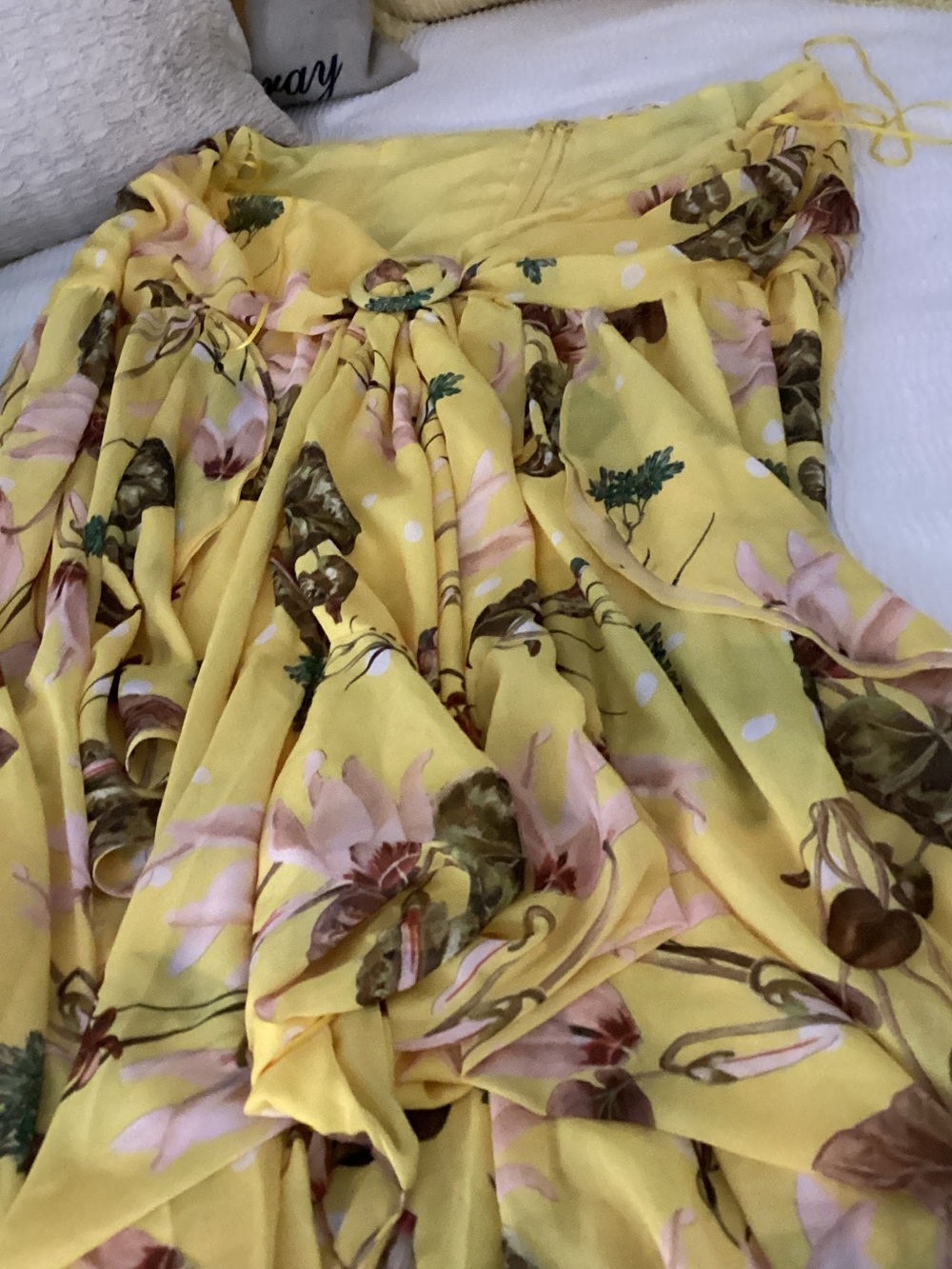 Girls' Yellow Floral Summer Dress